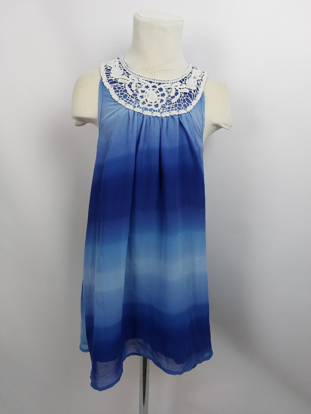 EK2282 Mädchern Kleid von AphOrism, blautöne, Gr. 1280