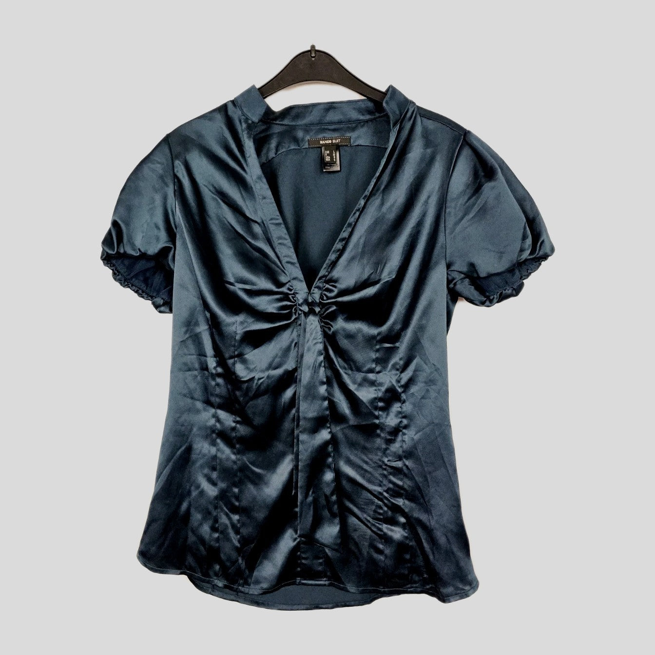 EK10559 Damen Bluse Mango Suit, Grün, Gr. L0