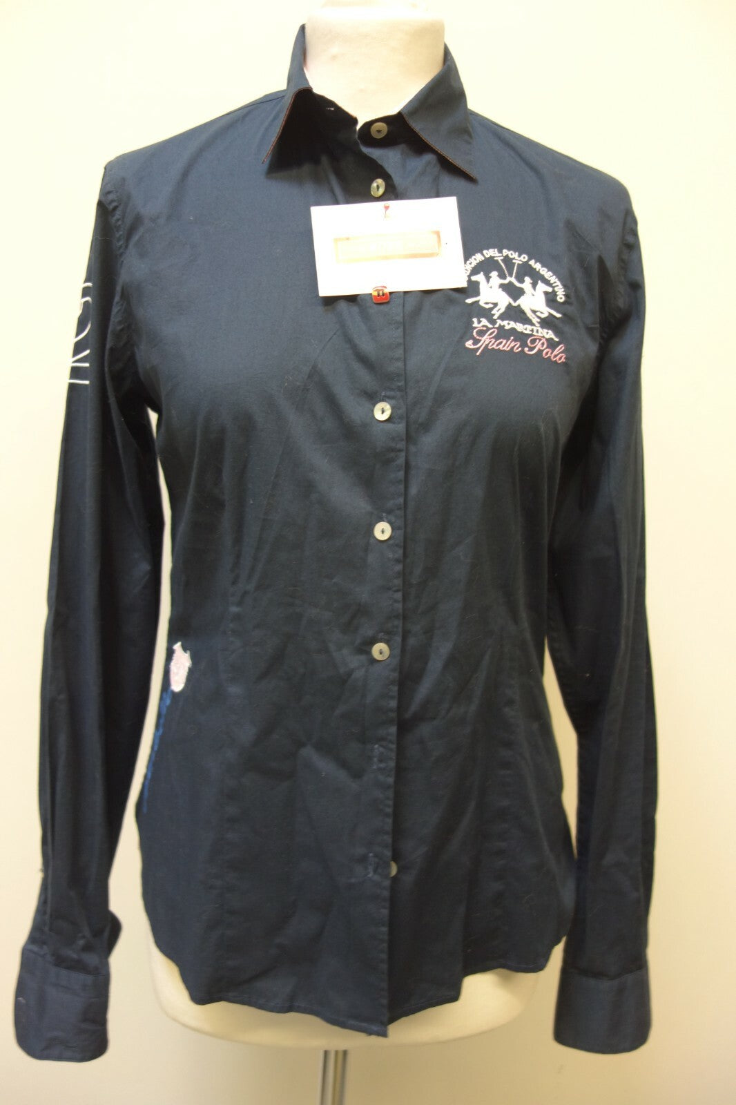 EK0506 Damen Bluse von La Martina, navy, Gr. 360