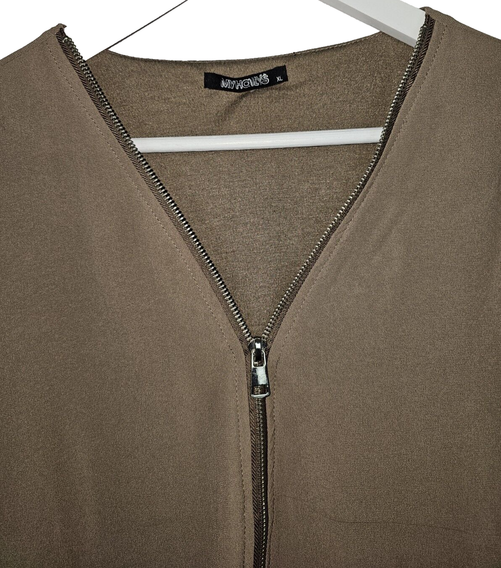 EK6948 Damen Bluse von My Hailys, braun, Gr.XL2
