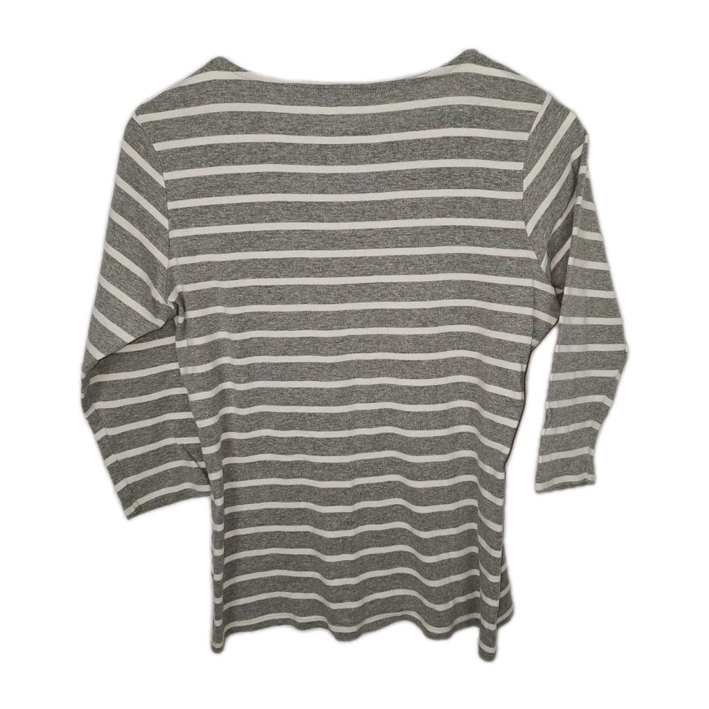 EK9110 Damen Pullover, Grau/Weiß, Gr. Ca. M/L2