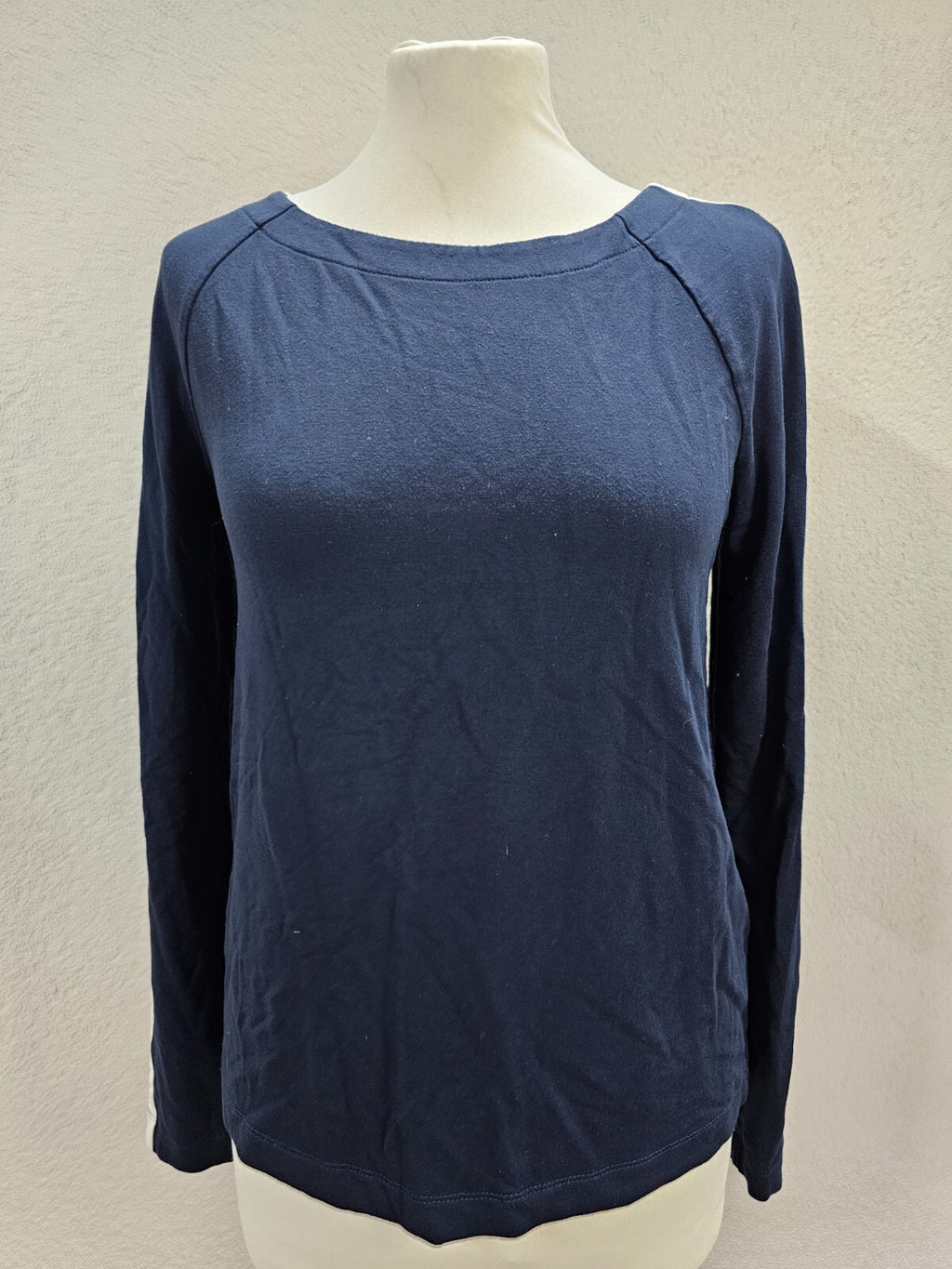 EK5897 Damen Langarmshirt von Street One, blau/weiß, Gr. 340