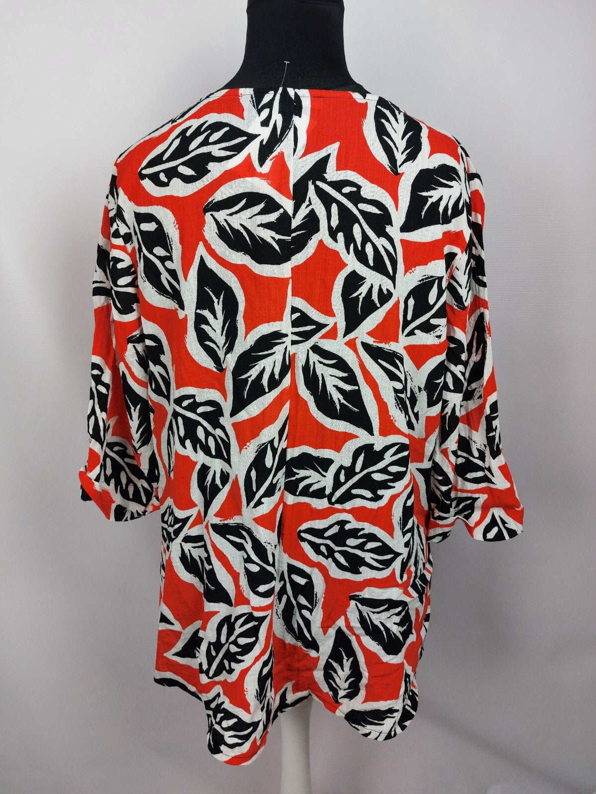 EK3696 Damen Bluse von inco-fashion, rot/weiß/schwarz, Gr. 484