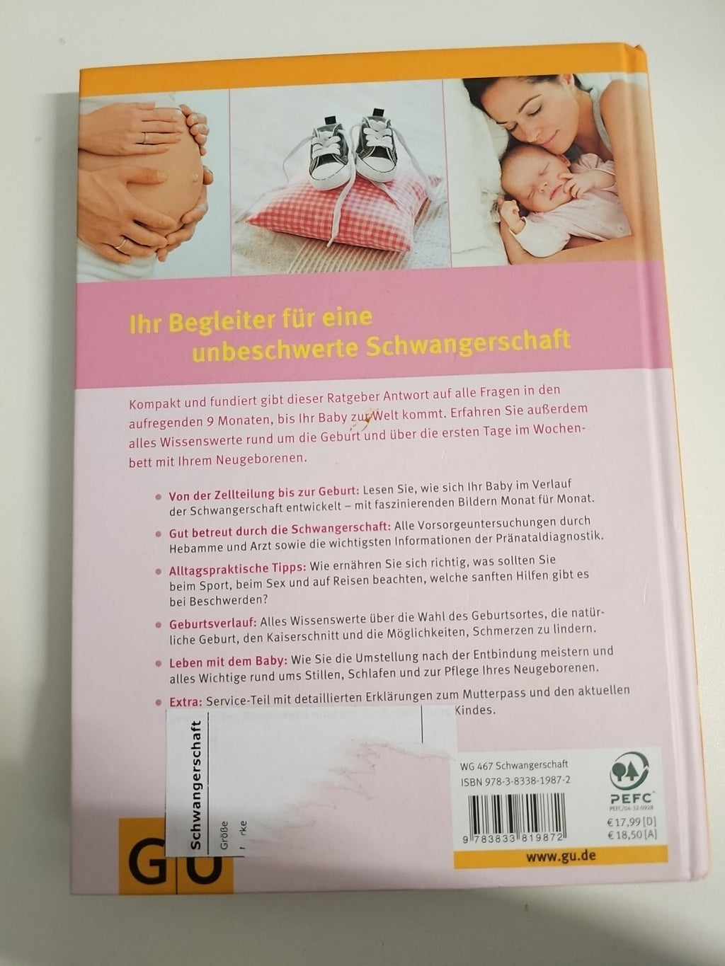EB946  Buch Schwangerschaft und Geburt: Gesundheit, Entwicklung, Vorsorge1