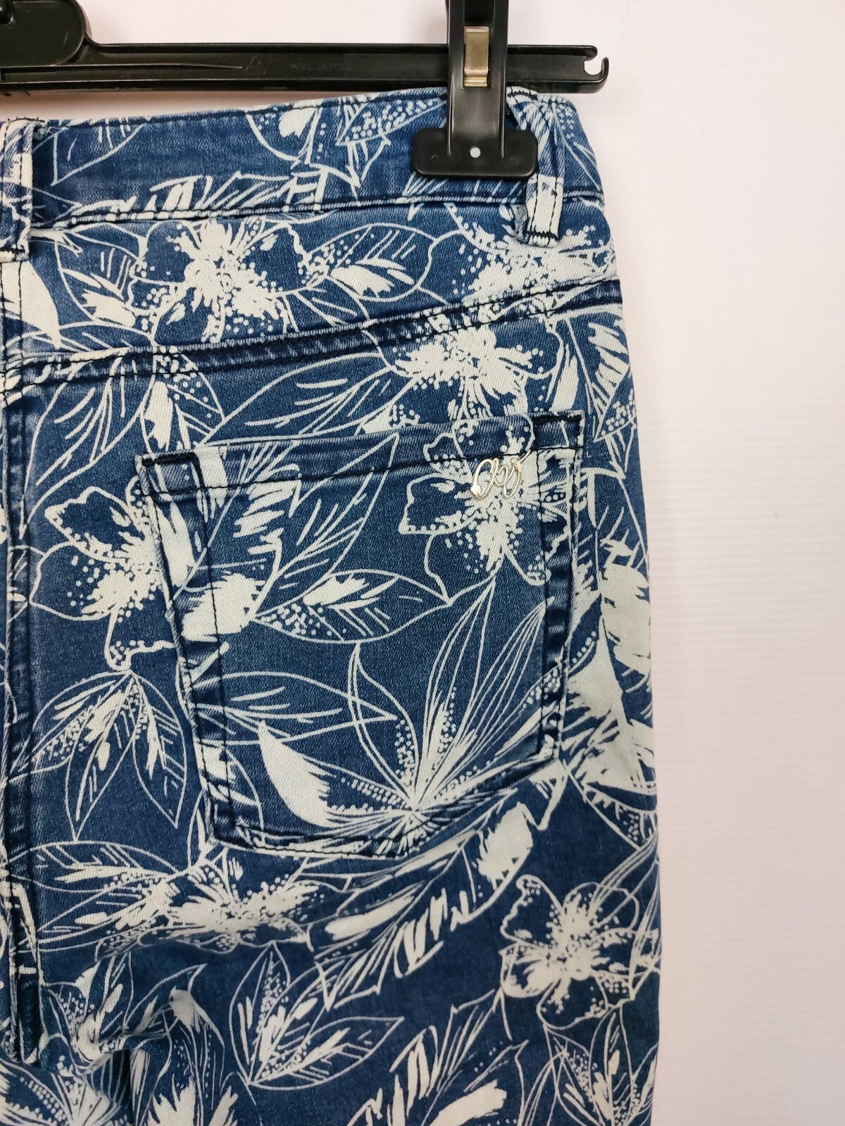 EK3319 Damen Jeans von Amy Vermont, blau/weiß, Gr. 366