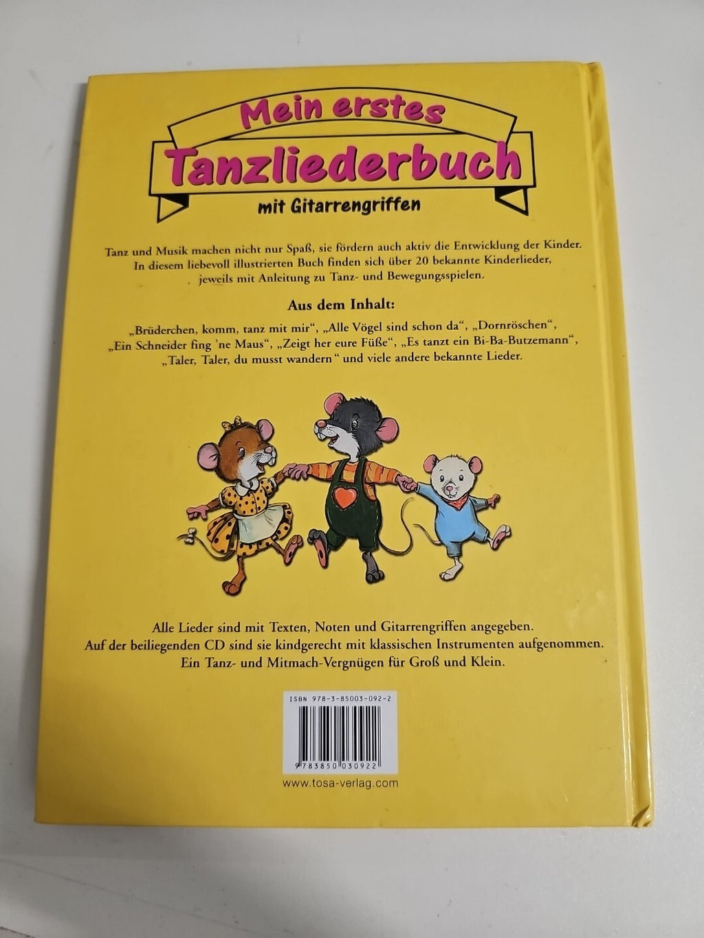 EB948 Mein erstes Tanzliederbuch mit Gitarrengriffen und CD1