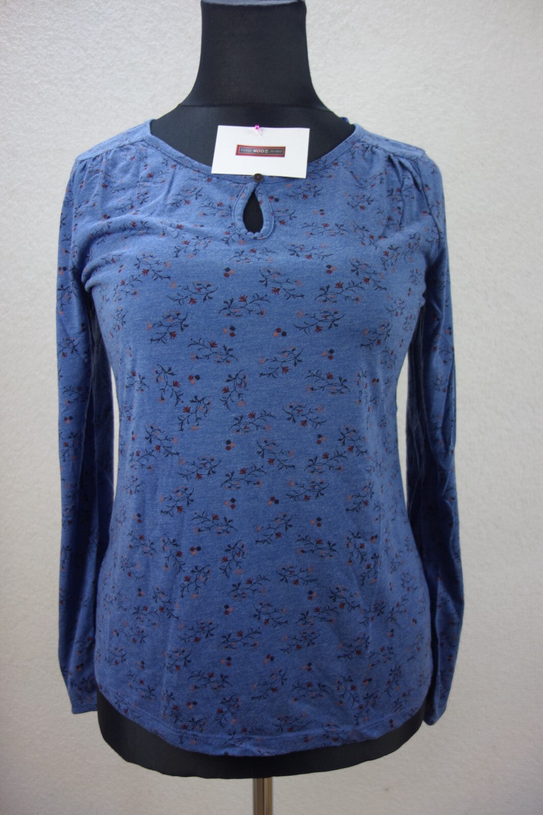 EK3380 Damen Oberteil von edc, blau geblümt, Gr. XL0