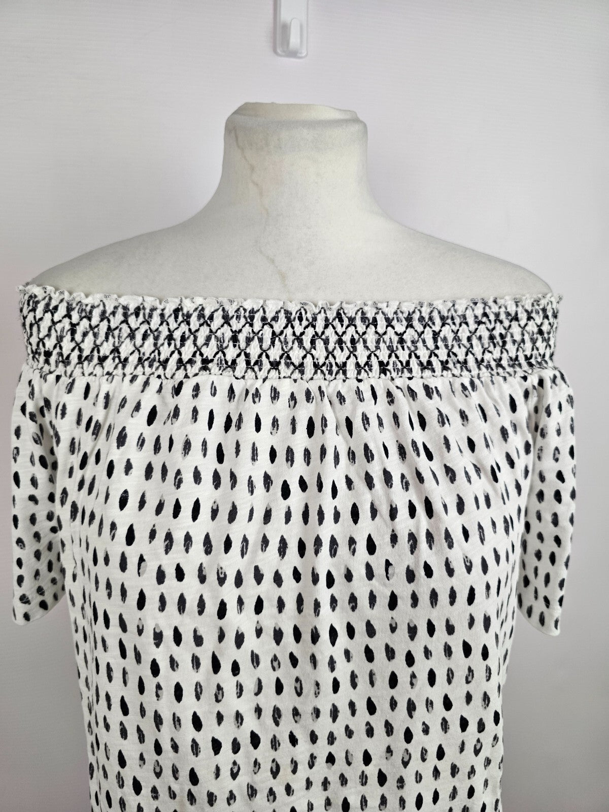 EK4136 Damen Bluse von Street One, weiß-schwarz, Gr.401