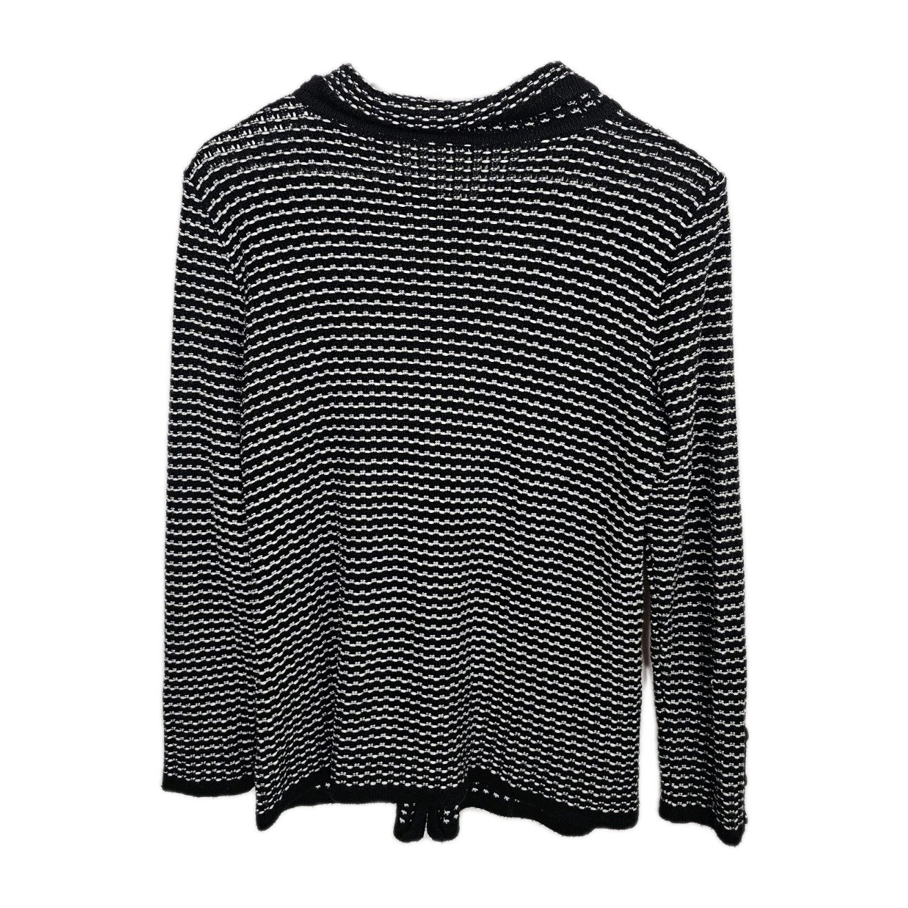 EK8430 Damen Strickjacke, schwarz-weiß, Gr.403