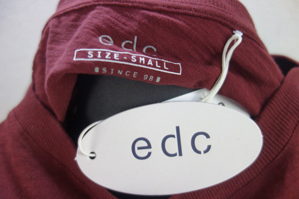 EK1805 Damen Langarm Shirt von edc, rotbraun, Gr. S4
