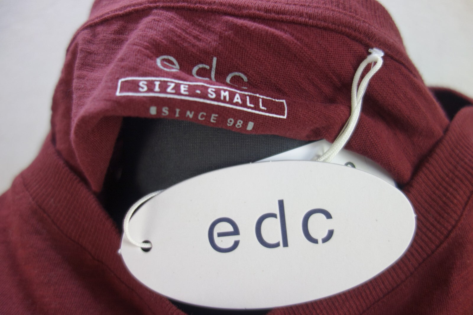 EK1805 Damen Langarm Shirt von edc, rotbraun, Gr. S4