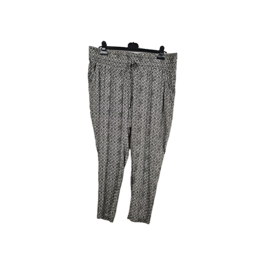 EK8073 Damen Hose Grau,Schwarz Gemustert XL0