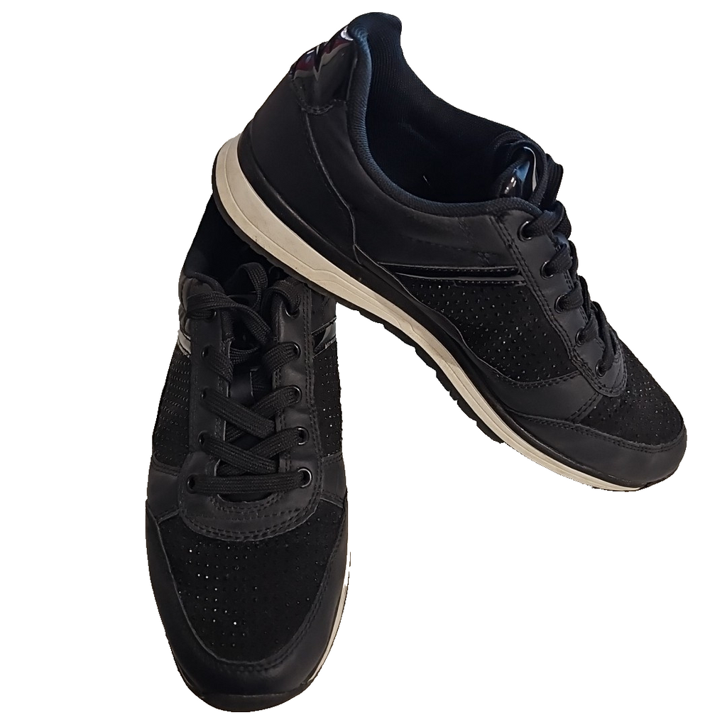 ES0747 Damen Sneaker von Walkx, schwarz, Gr.410