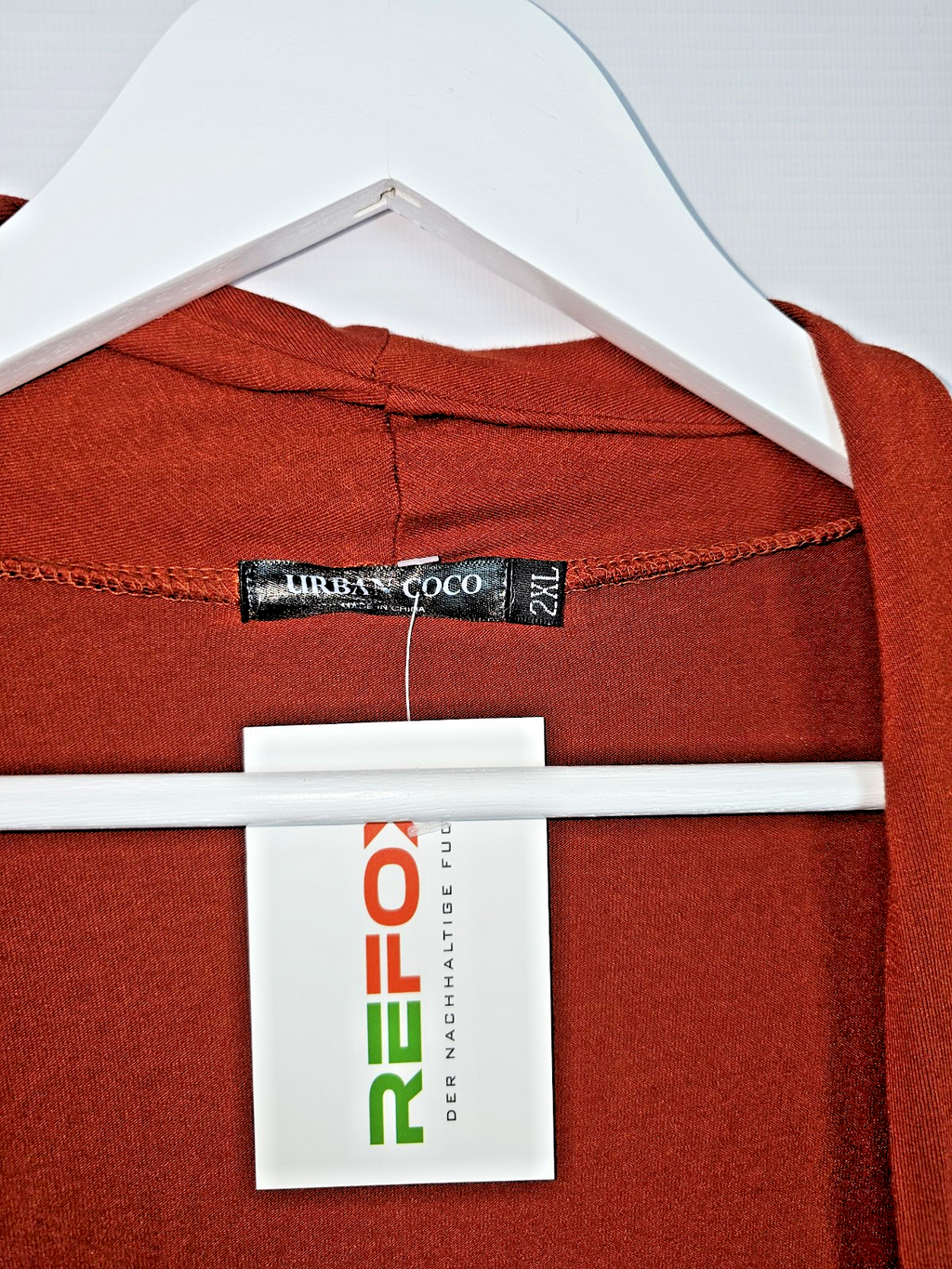 EK7141 Damen Strickjacke von Urban Coco, Braun, Gr.2XL2