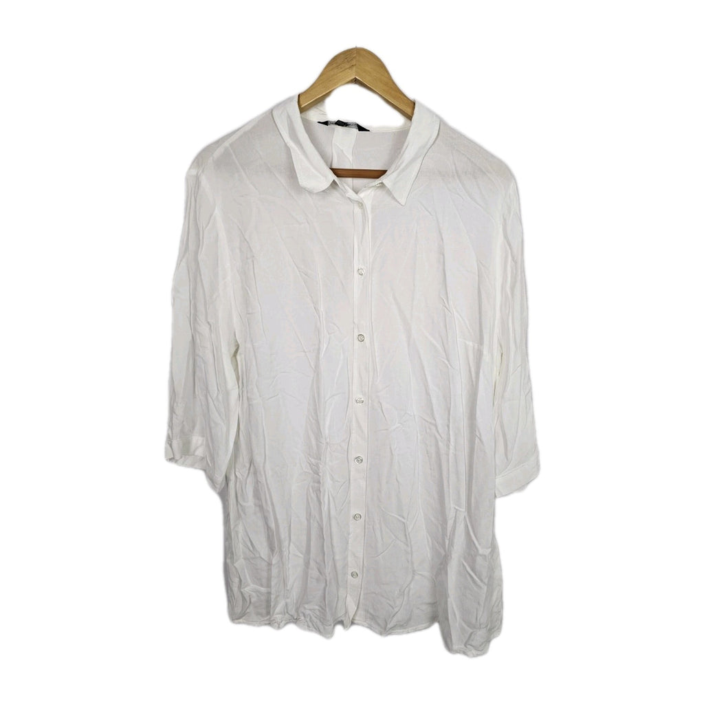 EK8452 Damen Bluse von Ulla Popken, Weiß, Gr.46/480