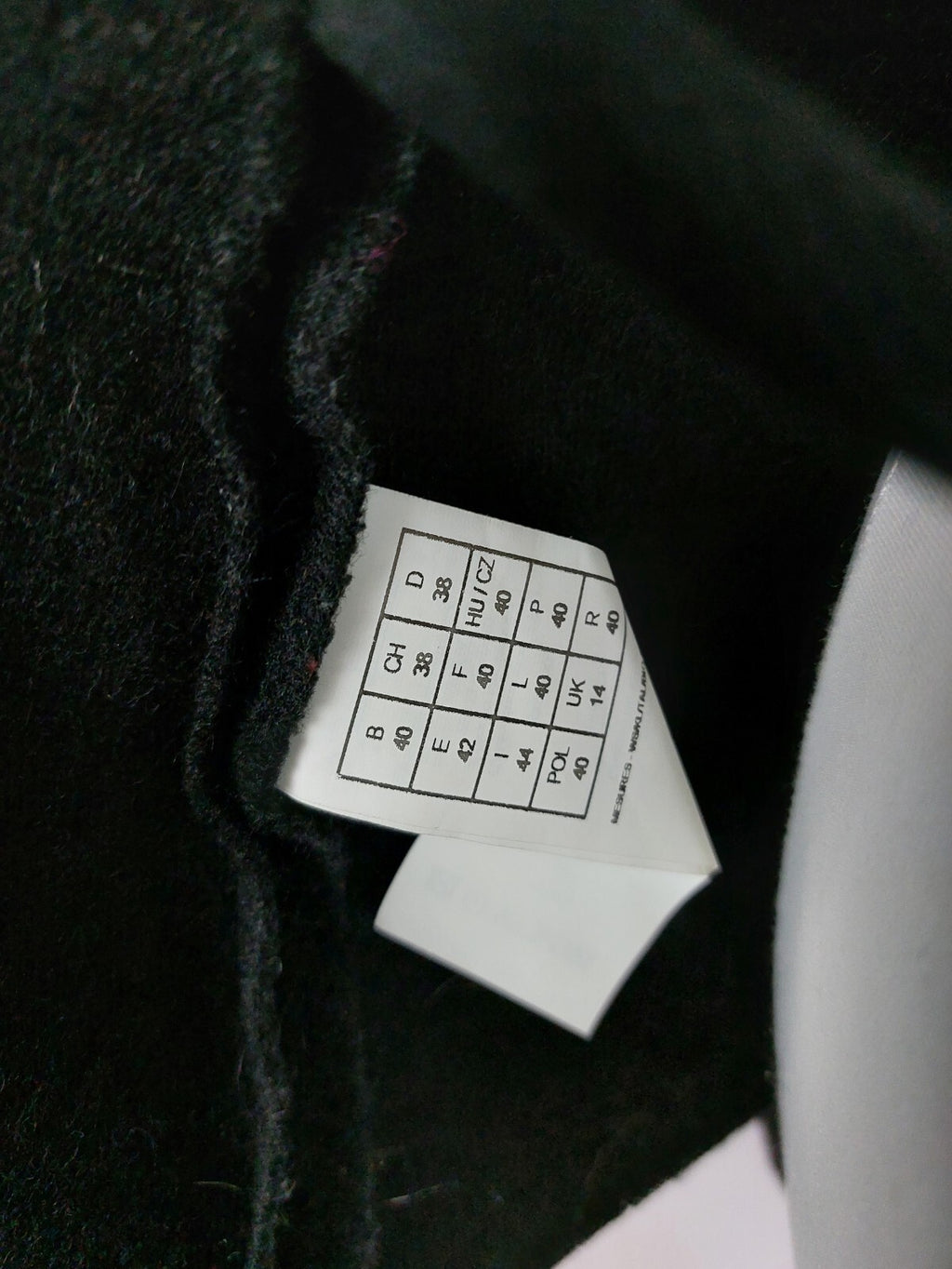 EK3181 Damen Wolljacke von Gregoria Recio Genéve, schwarz, Gr. 384