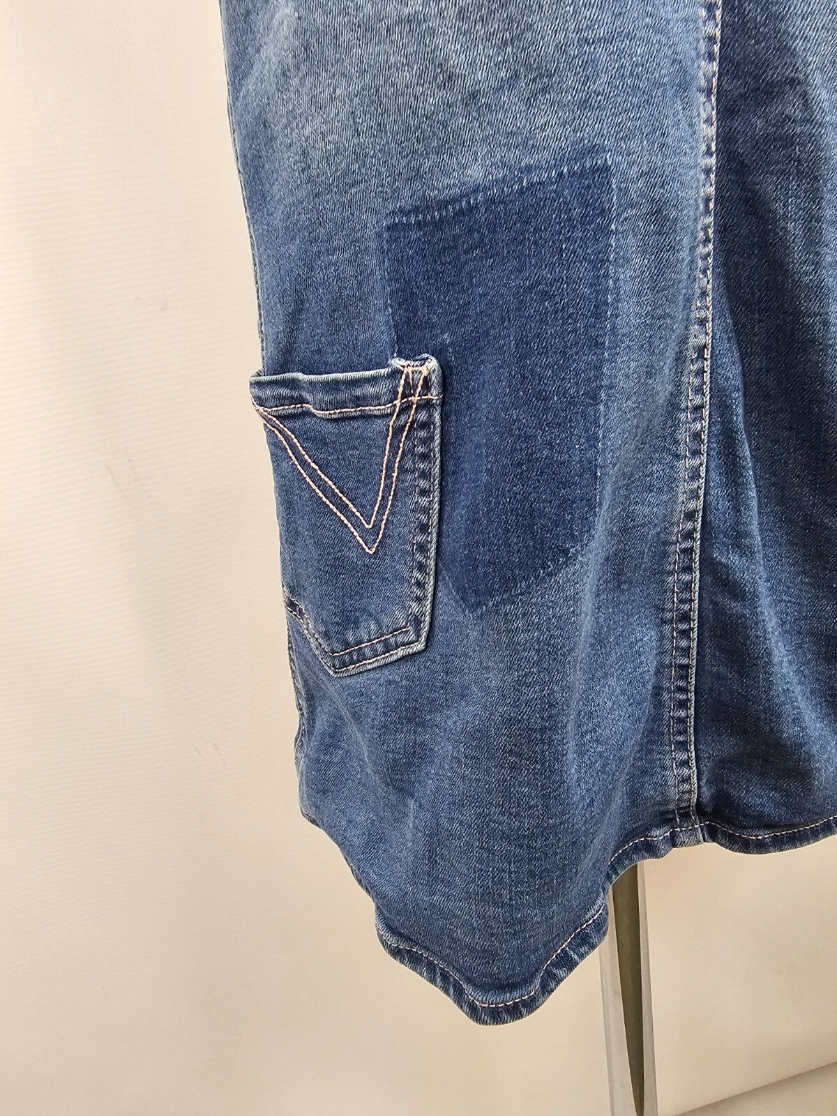 EK5428 Mädchen Jeanskleid von Kranz, blau, Gr.1467