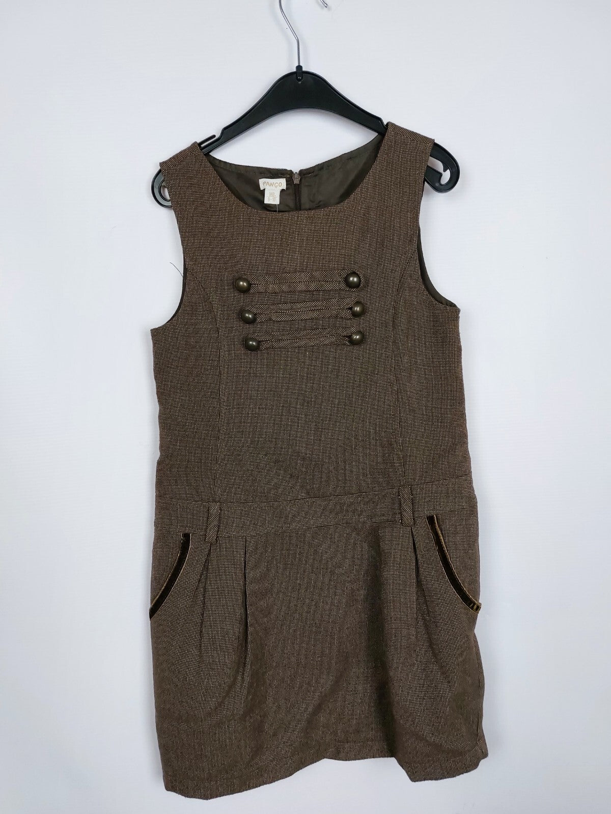 EK3444 Mädchen kleid von Pango, braun, Gr.1400