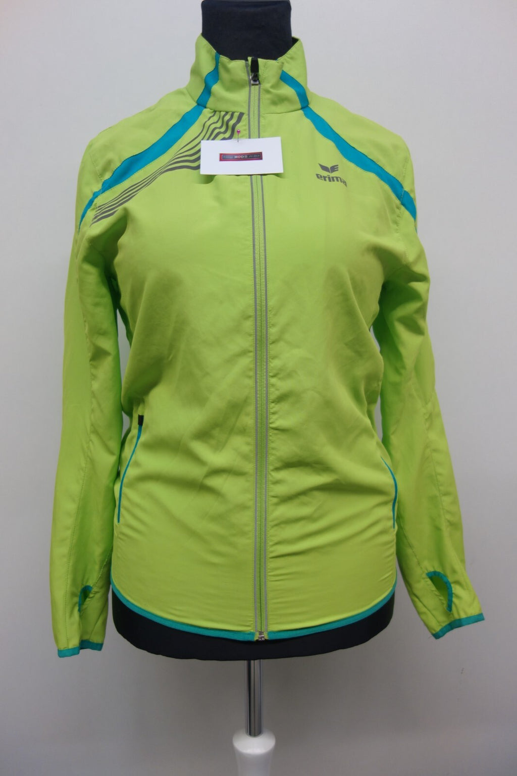 EK2590 Damen Trainingsjacke von Erima, leuchtend grün, Gr. 380