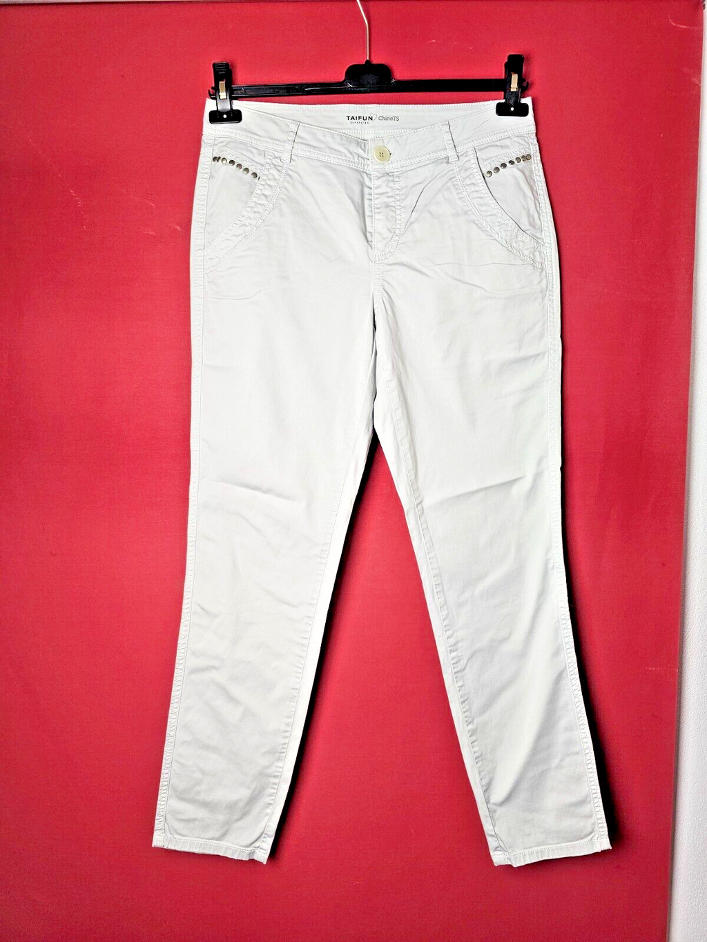 EK6633 Damen Chino Hose von Taifun, beige, Gr.M0