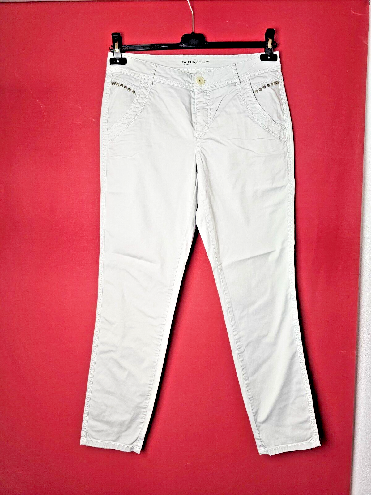 EK6633 Damen Chino Hose von Taifun, beige, Gr.M0