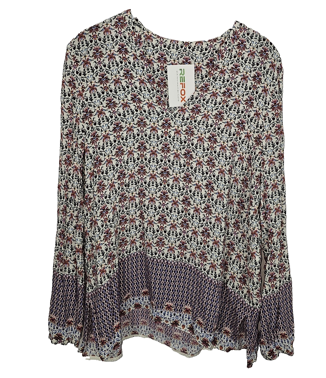EK3859 Damen Bluse, Mehrfarbig, Gr. M-L0