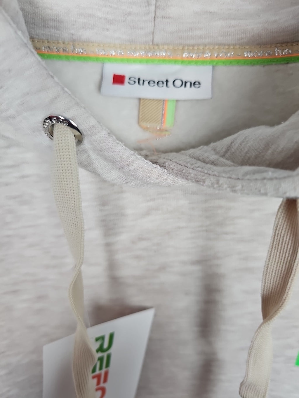 EK7663 Damen  Pullover mit Kaputze Beige Street One  Gr 362