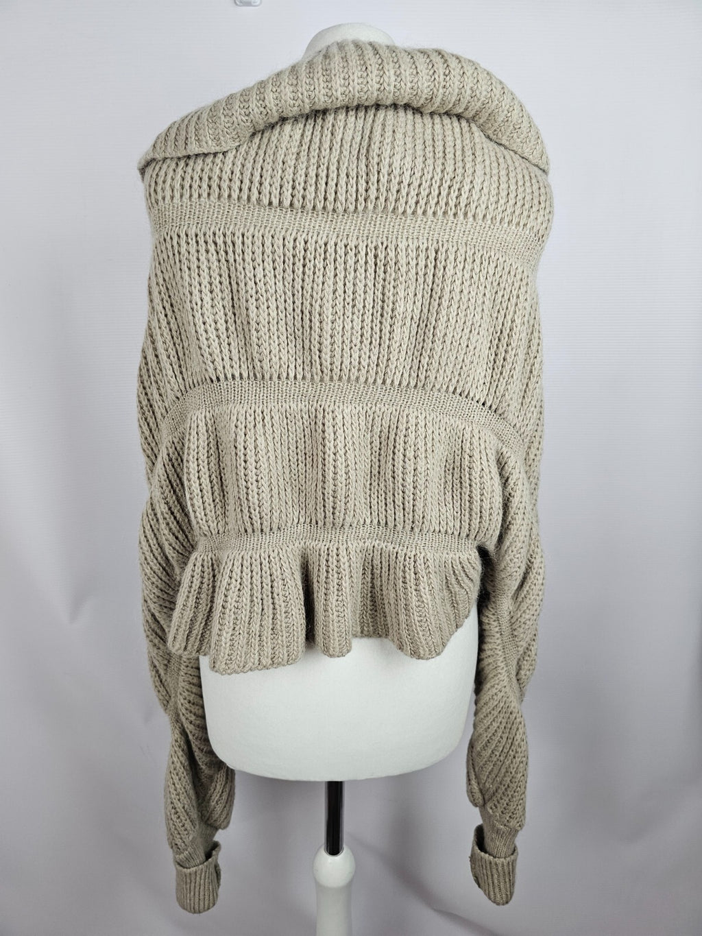 EK5589 Damen Strickjacke von H&M, beigegrau, Gr. S3