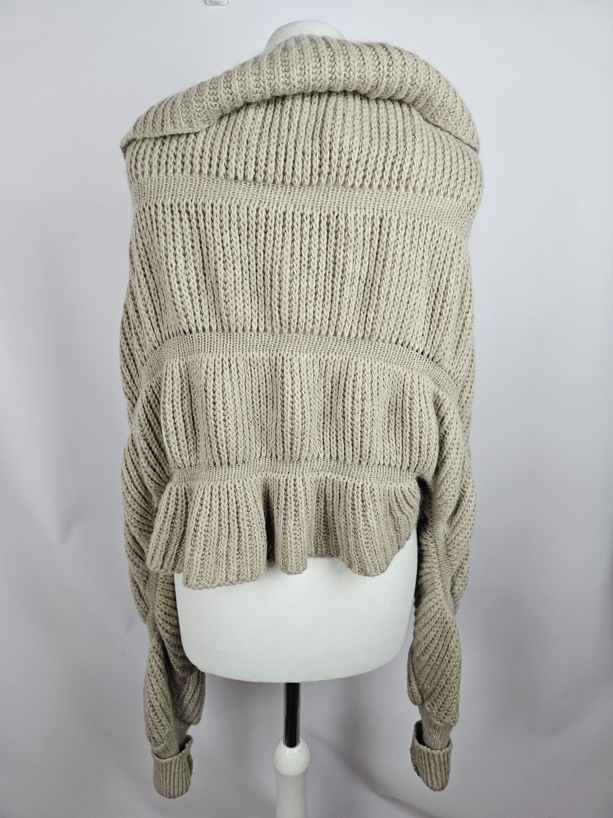 EK5589 Damen Strickjacke von H&M, beigegrau, Gr. S3