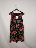 EK6449 Damen Kleid von Vero Moda, schwarz mit Blumen, Gr.M0