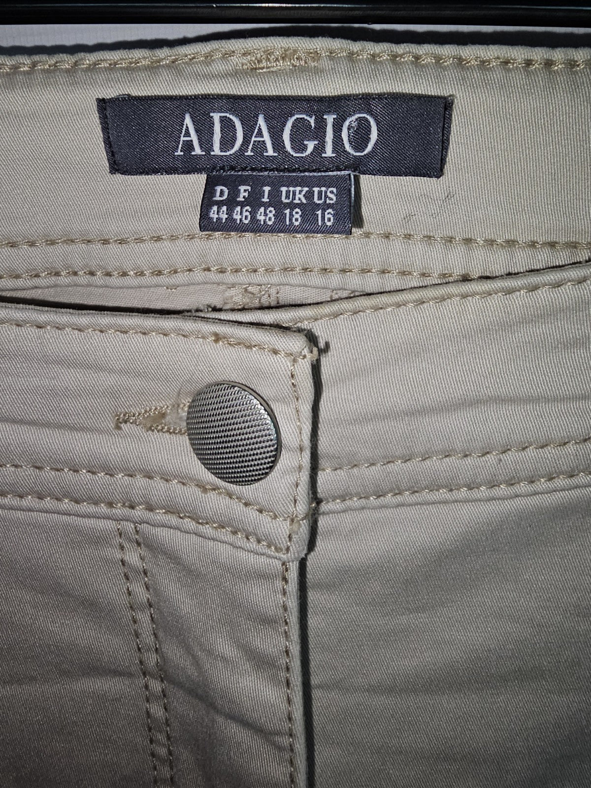 EK11174 Damen Jeans von Adagio, beige, Gr.441