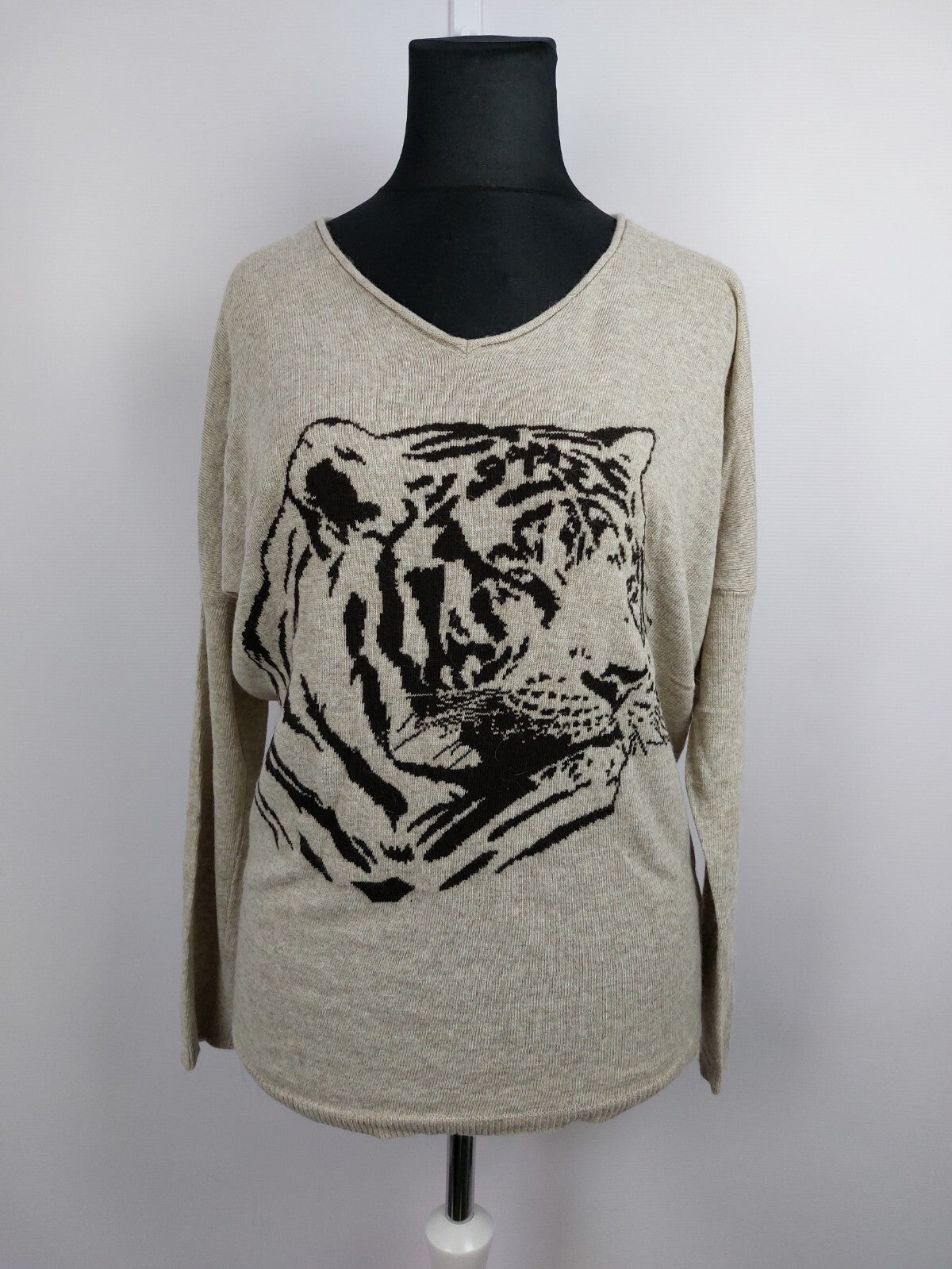 EK3890 Damen Pullover von comma, beigebraun, Gr. 380