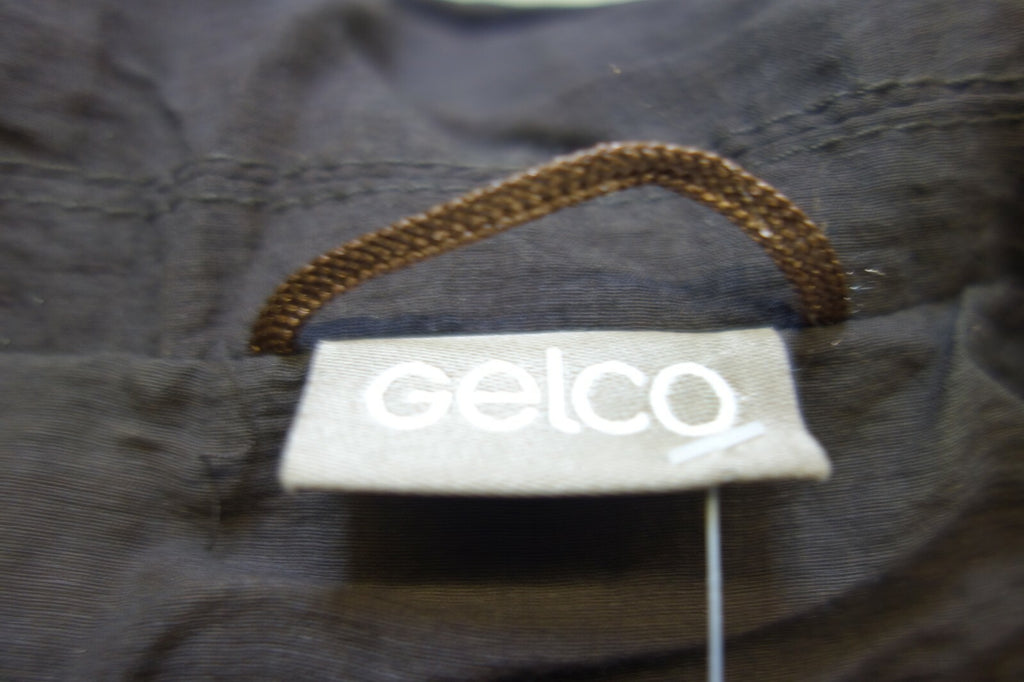 EK1018 Damen Blusenkleid mit Reißverschluss, braun, von Gelco, Gr. 405