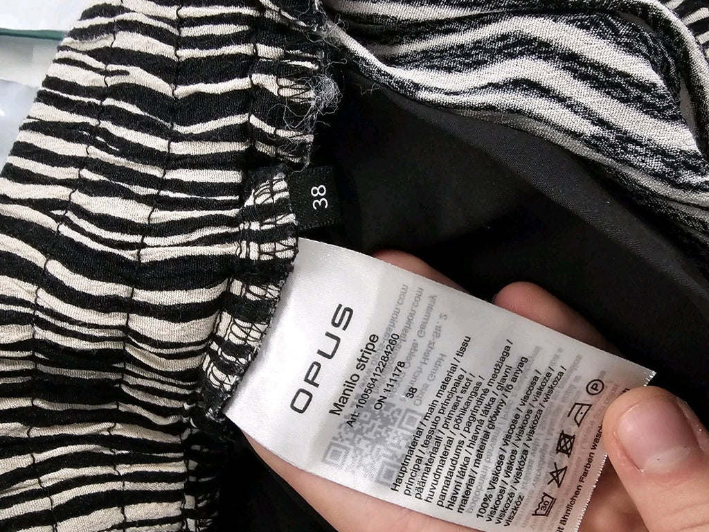 EK10533 Damen Hose von Opus, Schwarz-Weiß, Gr. 383