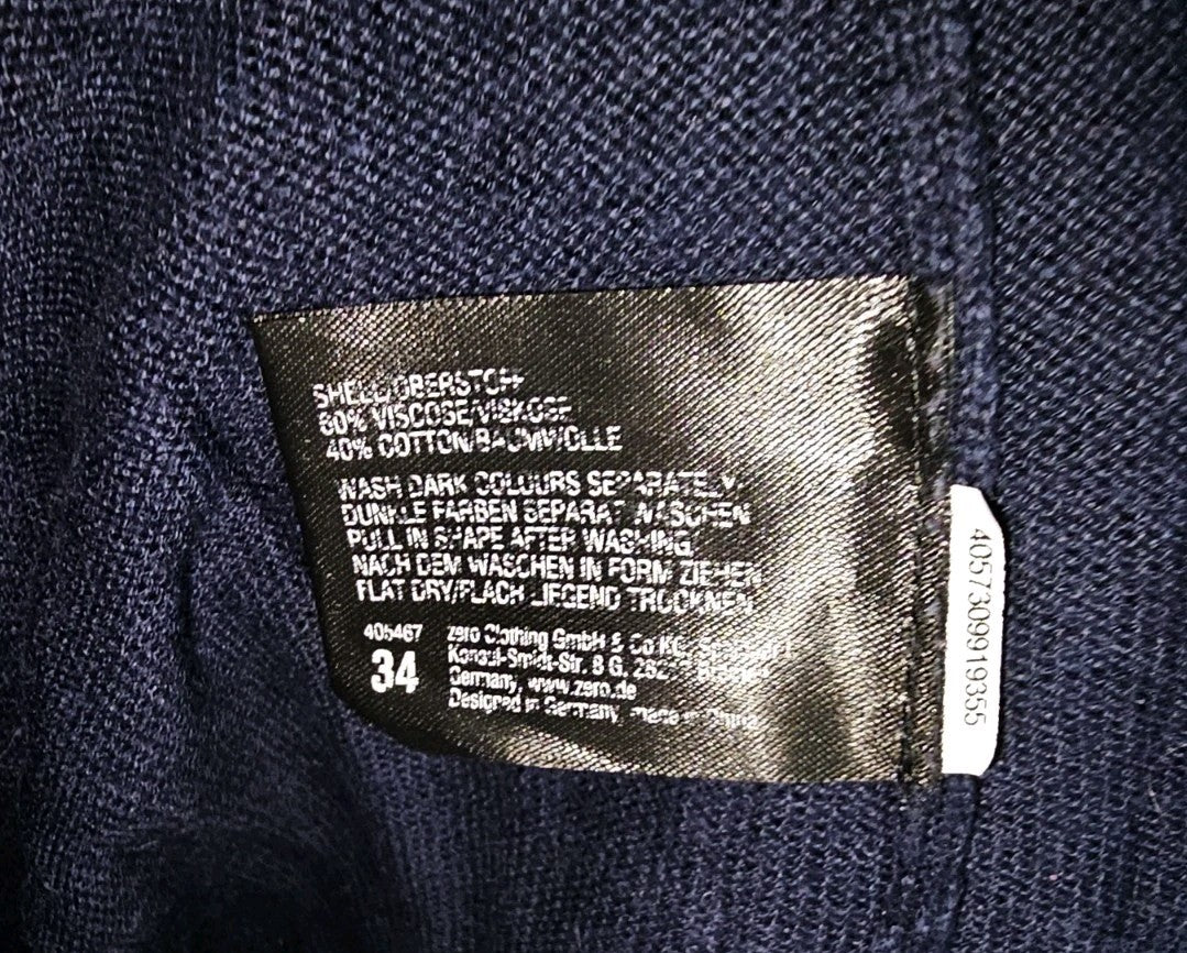 EK9953 Damen Strickjacke von Zero, blau, Gr.342