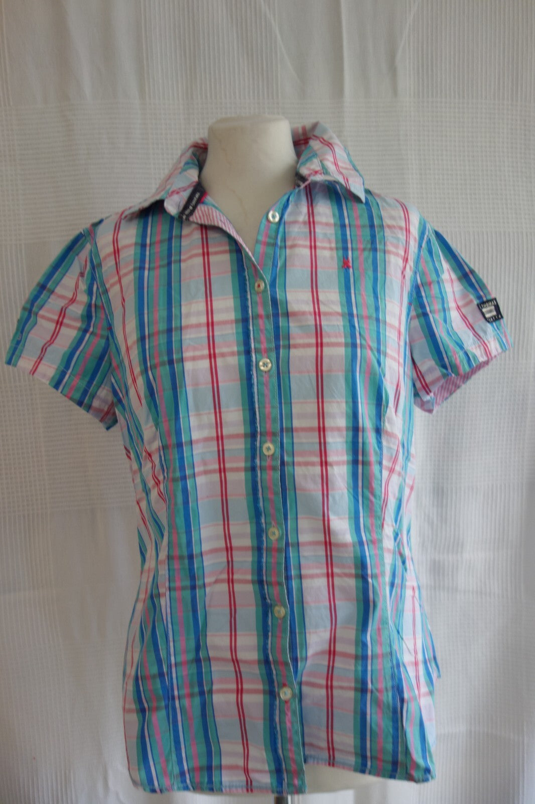 EK4307 Damen Bluse von Gaatra, blau-pink, Gr. XL0