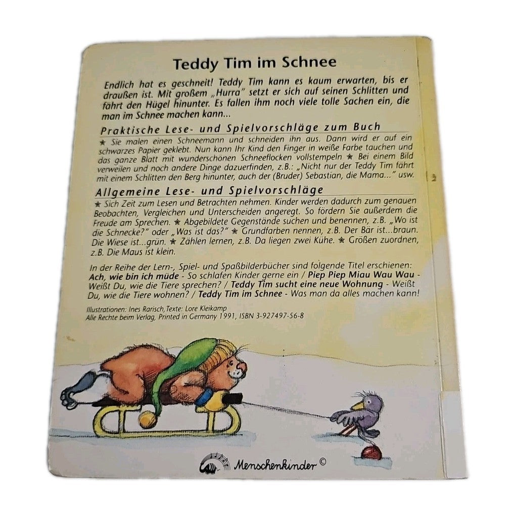 EB4469 Teddy Tim im Schnee- Was man mit Schnee alles machen kann 1