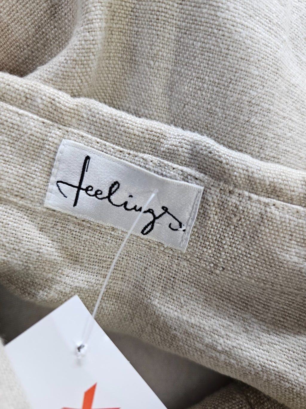 EK5801 Damen Leinenbluse von Feelings, flaxfarben, Gr. 425