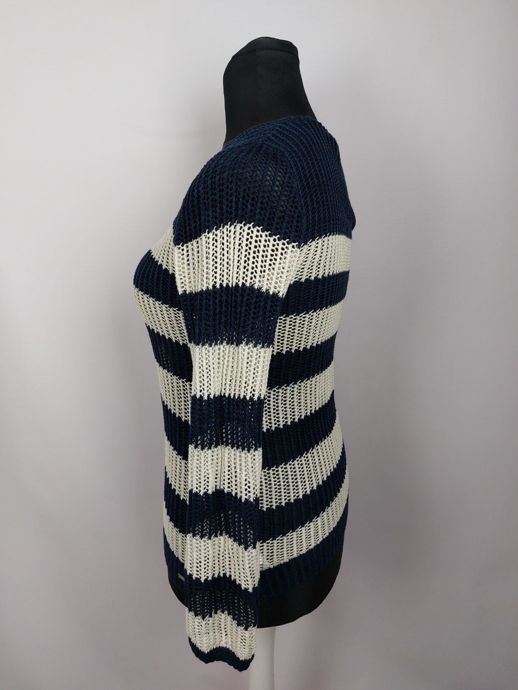 EK5178 Damen Pullover von Tom Tailor, blau/weiß, Gr. M4