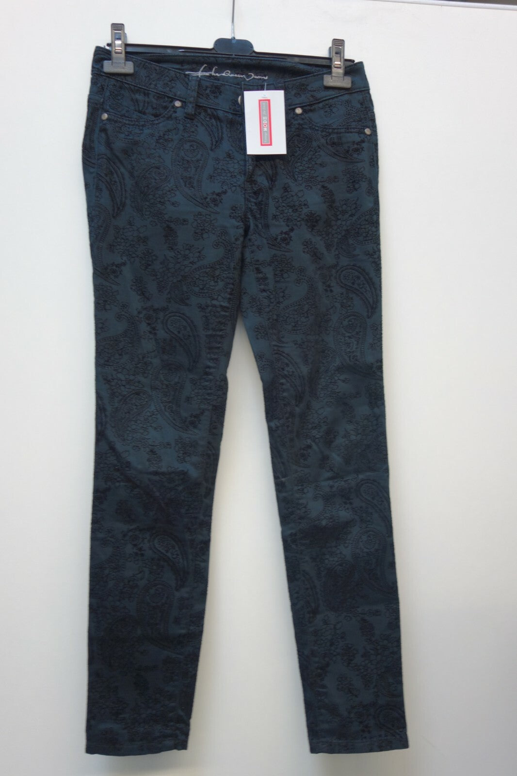 EK0376 Damen Jeans von Queen-Jeans, schwarz, 360