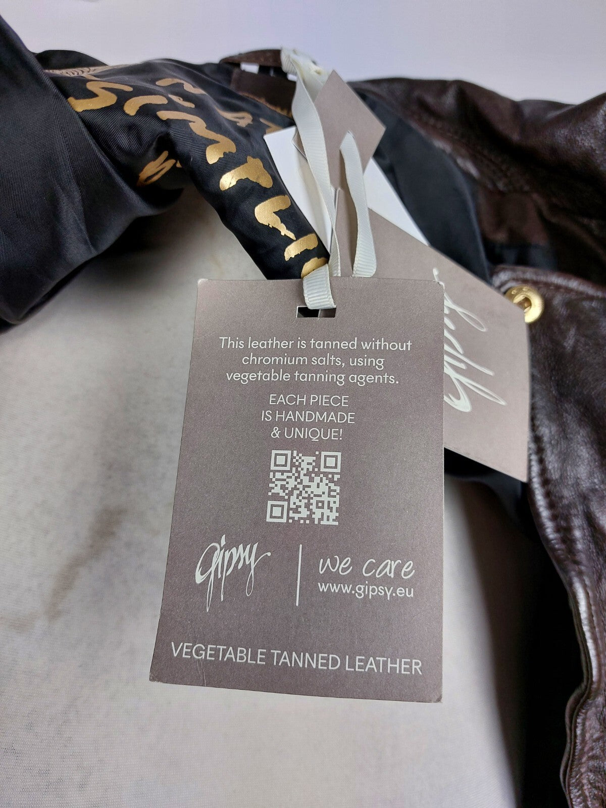 EK3165 Damen Lederjacke von Gipsy, braun, Gr. L (fällt kleiner aus)12