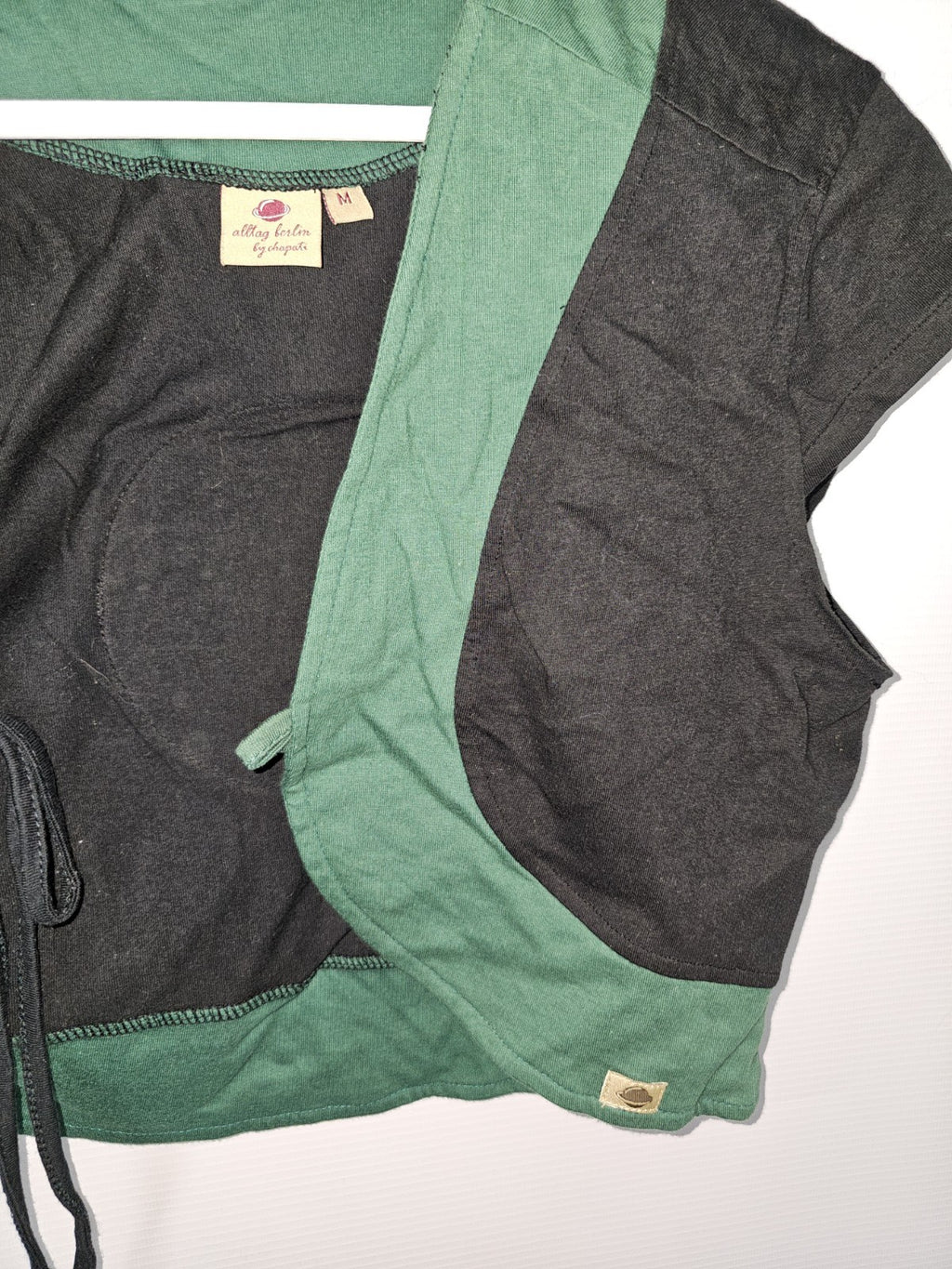 EK8956 Damen Bolero, Schwarz, Grün, Gr.M1