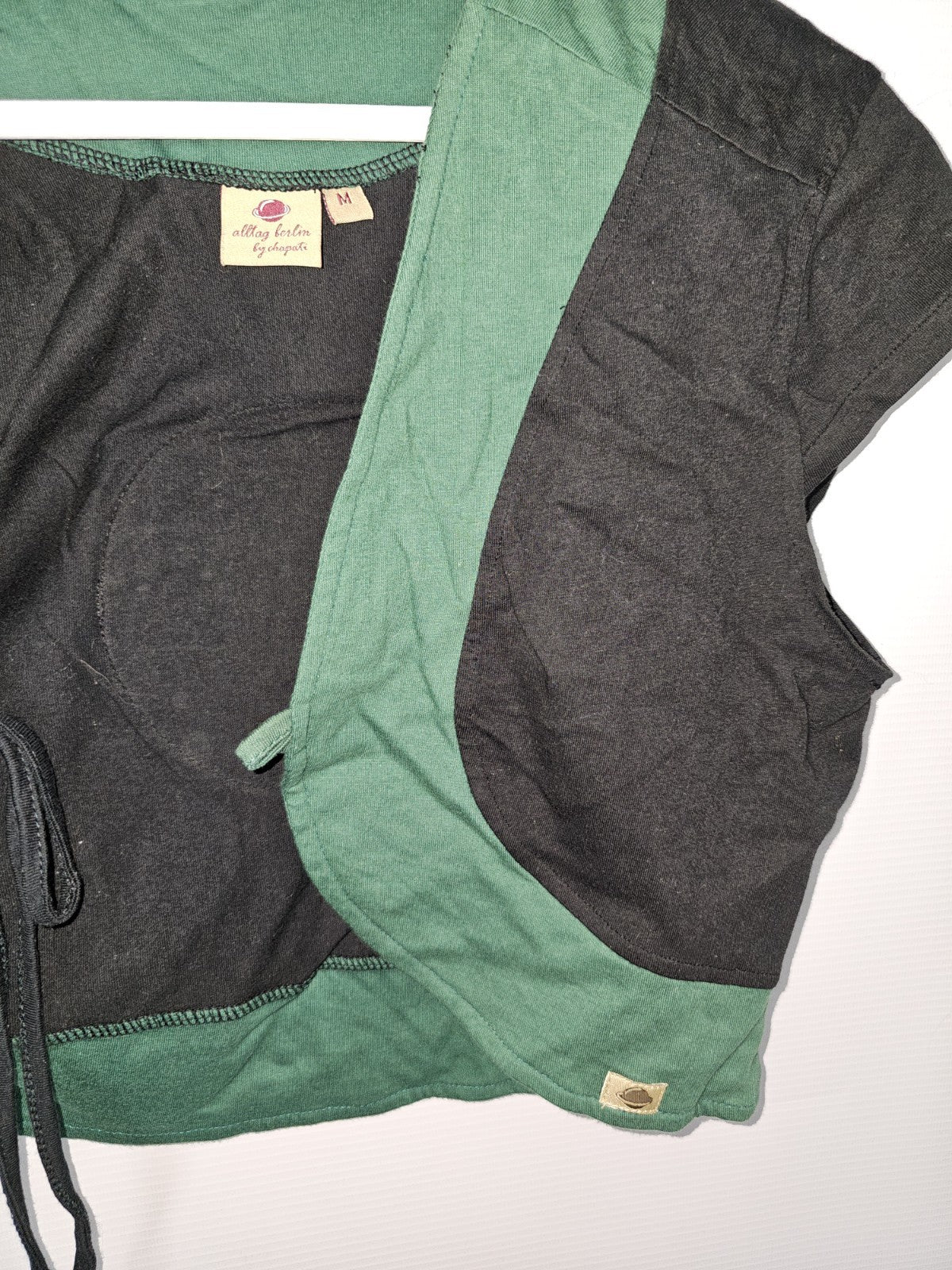 EK8956 Damen Bolero, Schwarz, Grün, Gr.M1