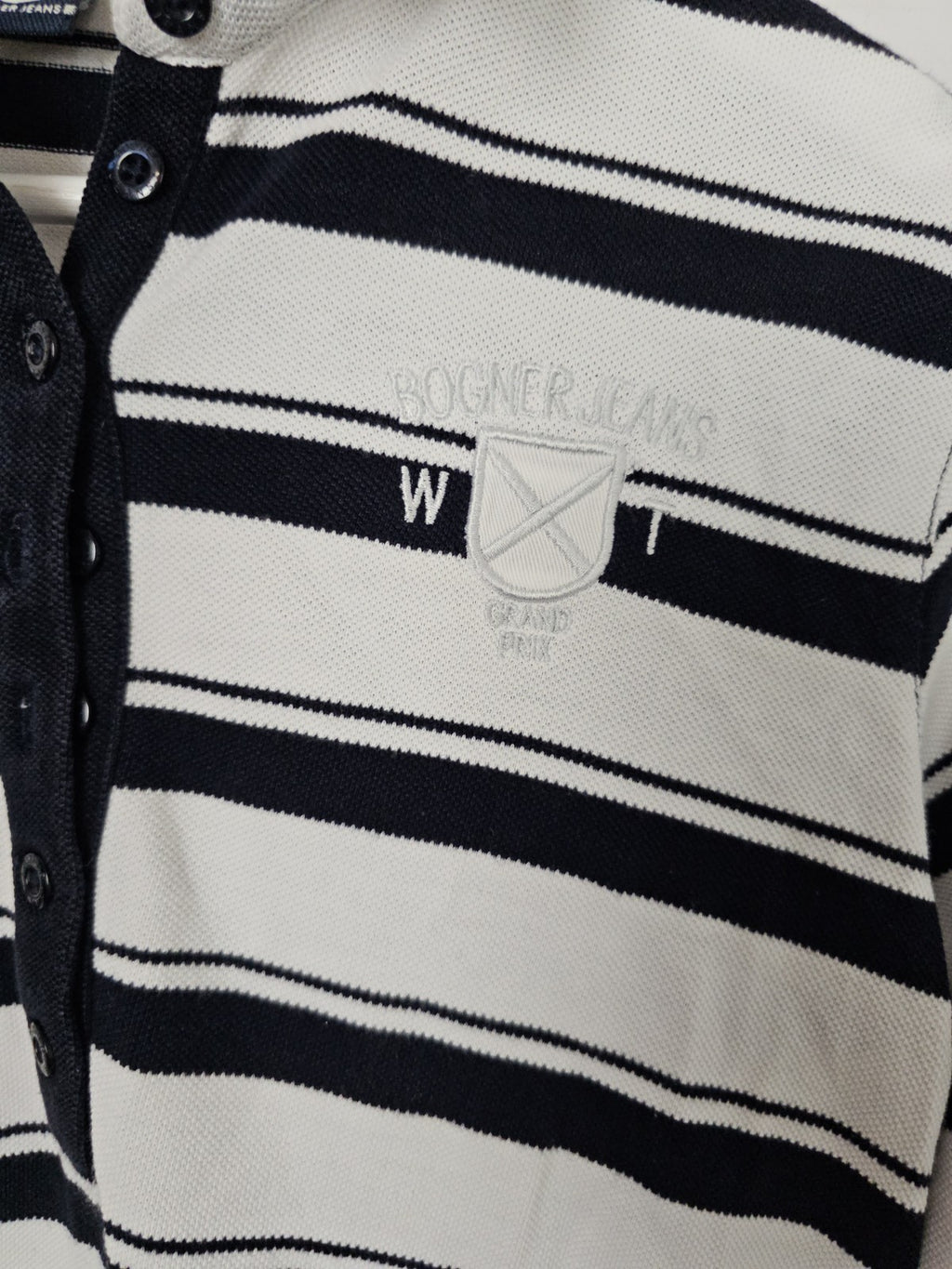 EK8705 Herren Hemd von Bogner Jeans, Schwarz/Weiß, Gr. 361