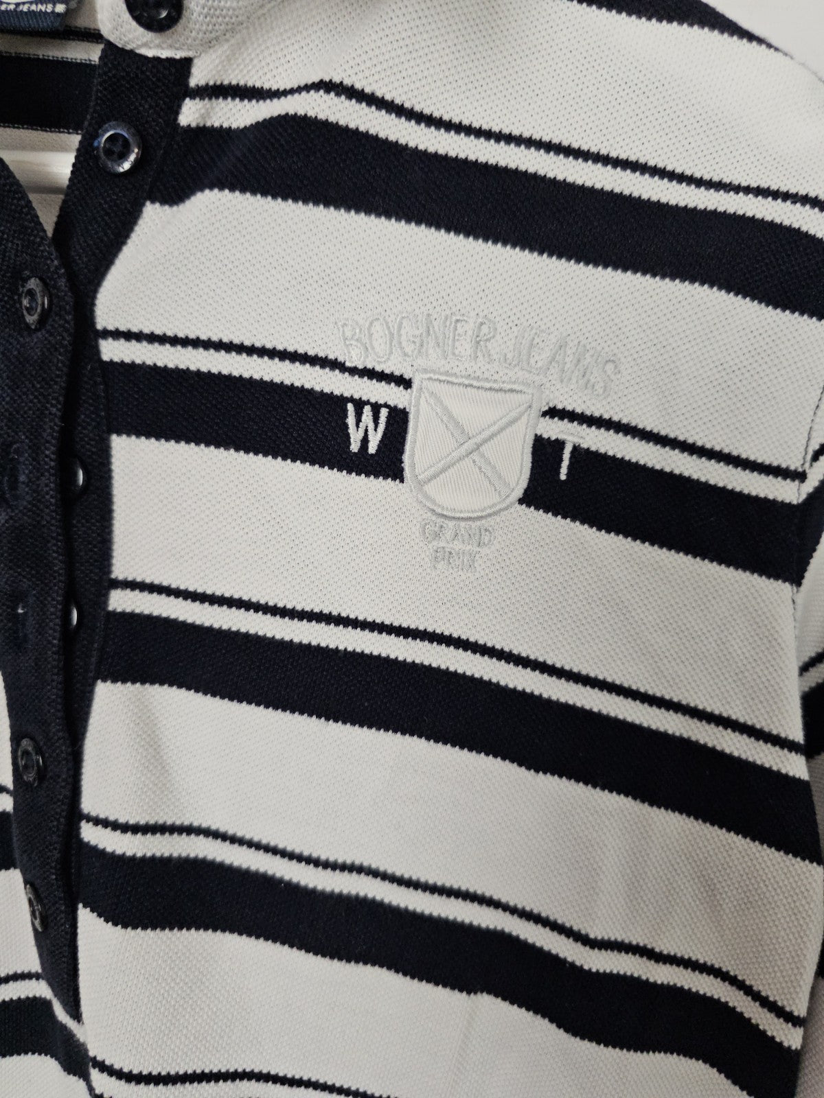 EK8705 Herren Hemd von Bogner Jeans, Schwarz/Weiß, Gr. 361