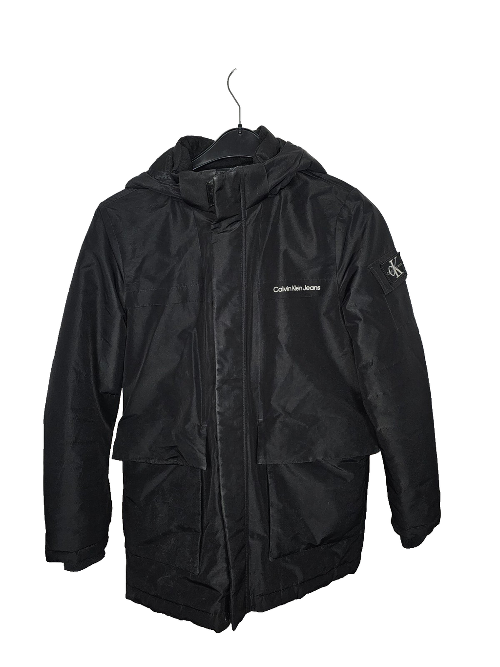 EK7154 Jungen  Jacke von Calvin Klein Jeans, Schwarz, Gr.140