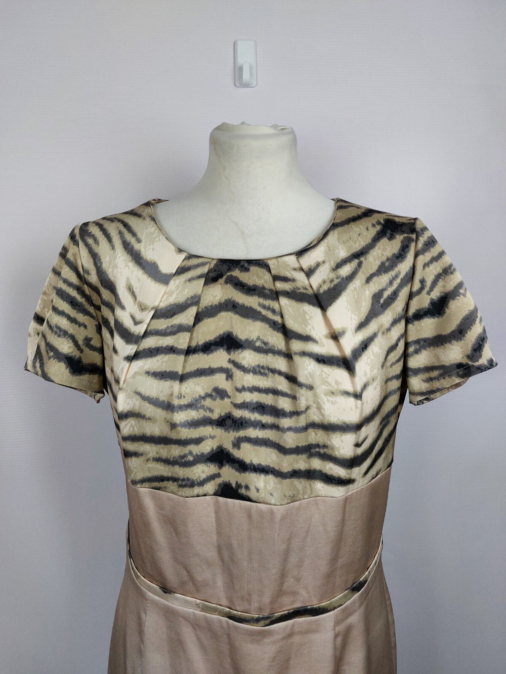 EK5045 Damen Kleid von Yawa, beige/grau, Gr. 421