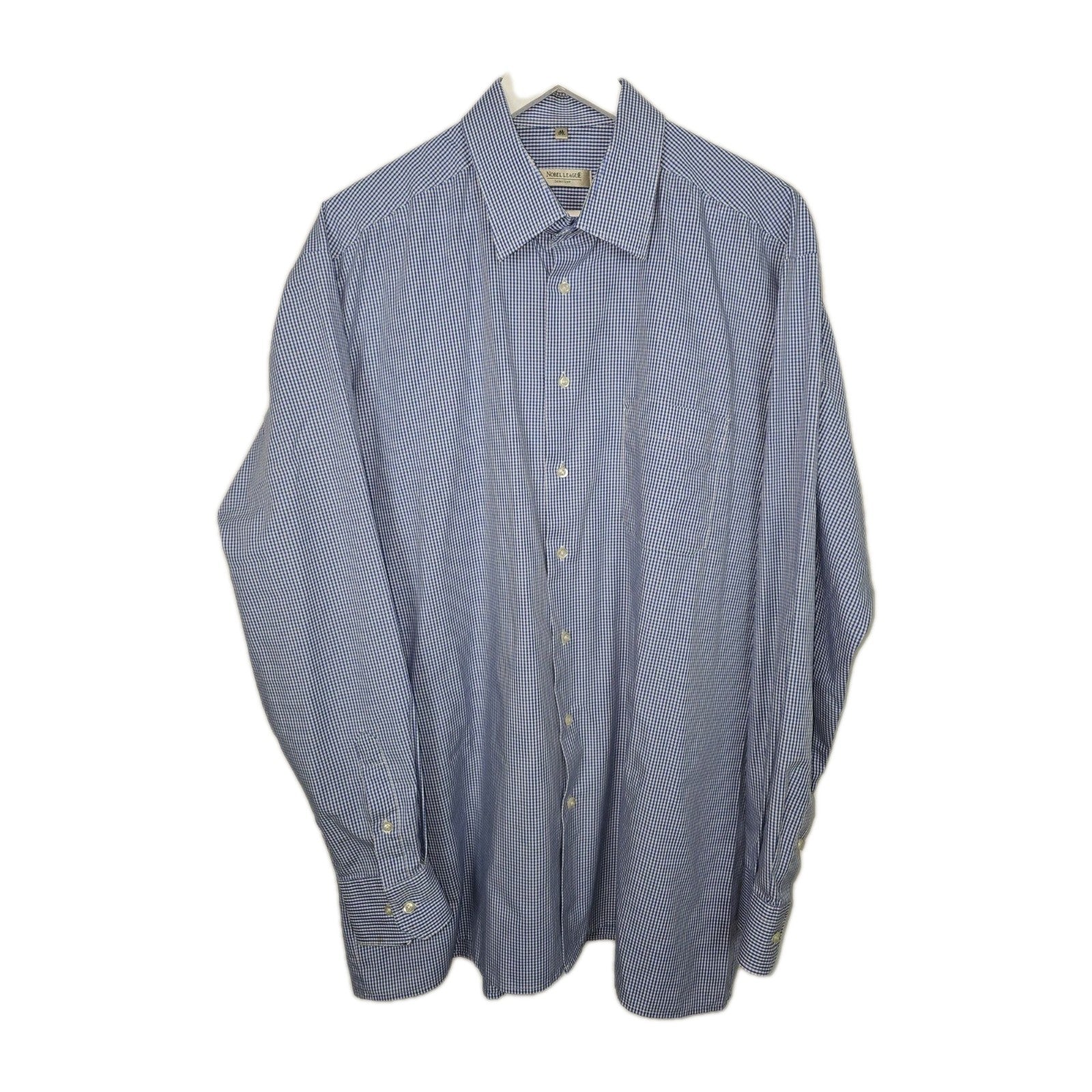 EK11177 Herren Hemd von Nobel League, blau-weiß, Gr.450
