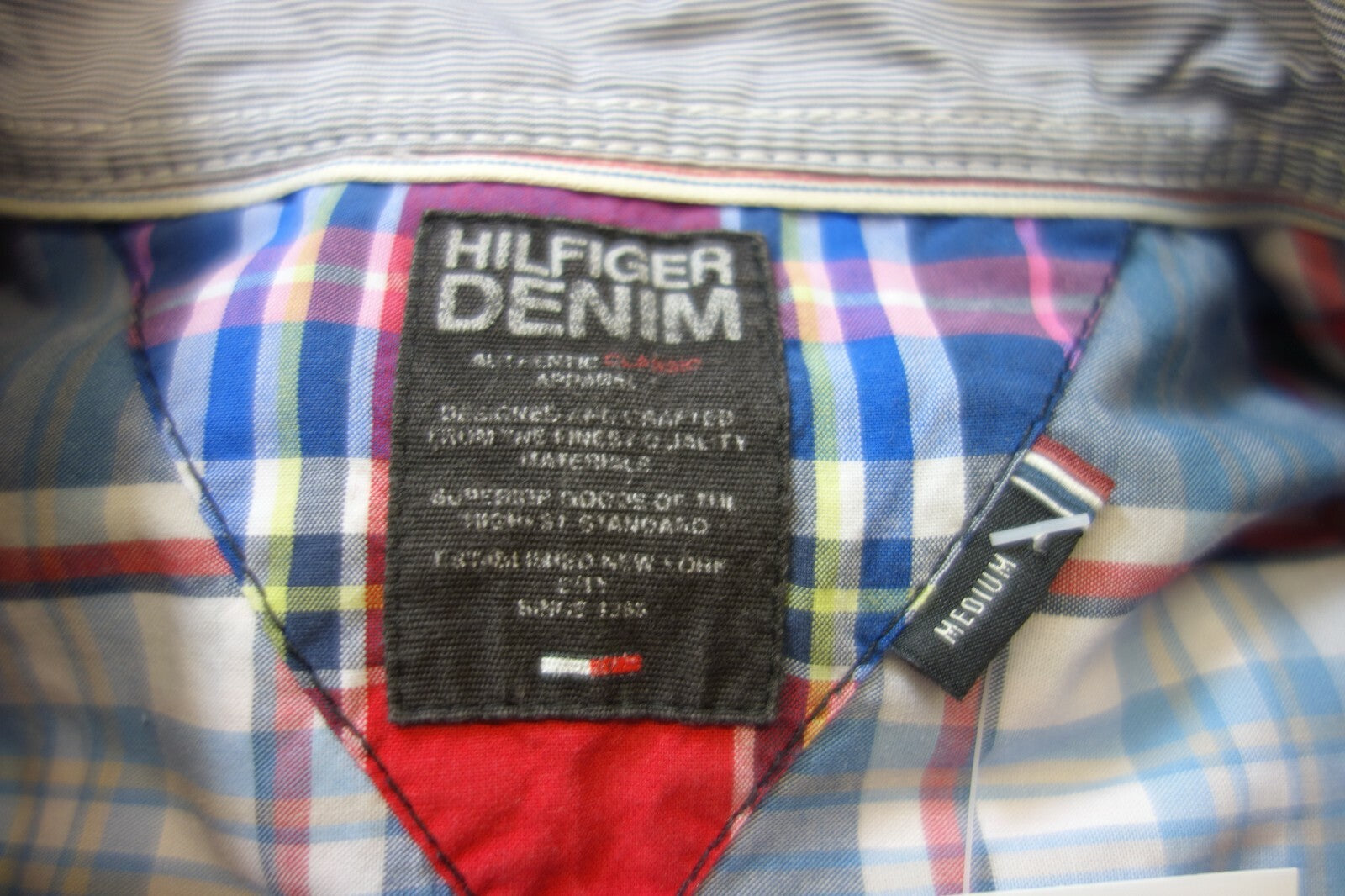 EK0539 Herren Hemd von Hilfiger Denim, kariert, M5