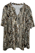 EK9325 Damen Bluse, Braun, Gr. Ca XXL0